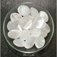 Thumbnail for 1 SELENITE XS Palm Stone Moonglow Emotional Cleanser Yoga 