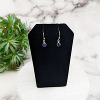 Thumbnail for Tanzanite Faceted Sterling Silver Dangle Earrings #LV3246