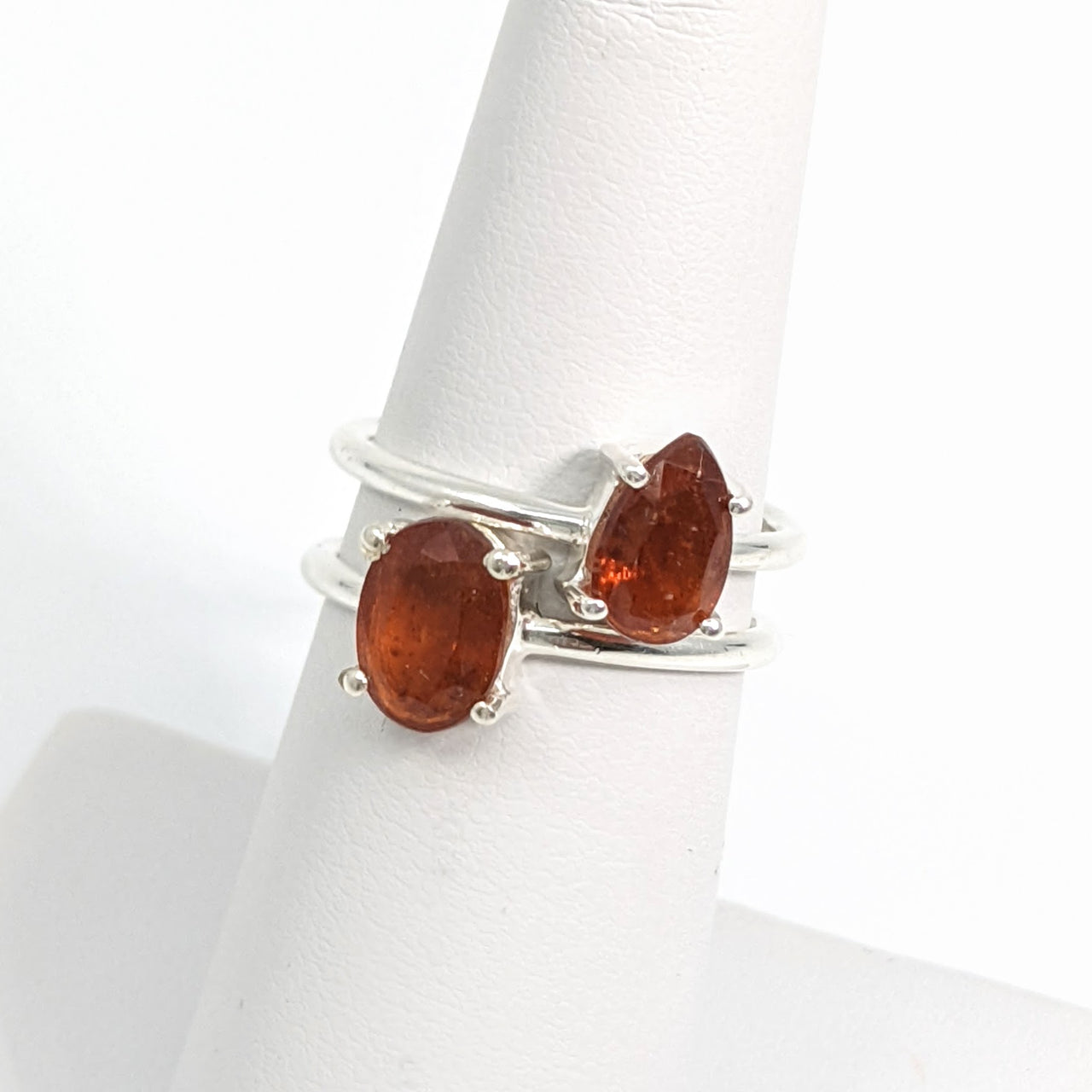 Orange Kyanite Faceted Ring, You Pick Size & Shape #SK8515
