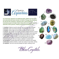 Thumbnail for Aquarius Zodiac Birthday Card with Crystal Affinity & 