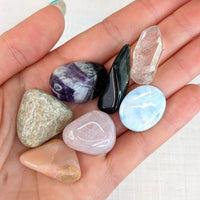 Thumbnail for Calm Fears Self Help Natural Healing Crystal Companion Set w