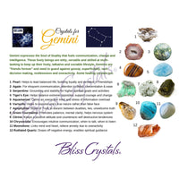 Thumbnail for Gemini Zodiac Birthday Card with Crystal Affinity & 