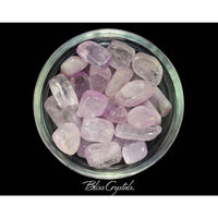 Thumbnail for Gemmy! 1 KUNZITE Tumbled Stone Grade A Lavender Lilac Pink 