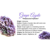 Thumbnail for Grape Agate 4 Natural Cluster 280 gm Double Sided #GA122 - 