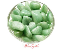 Thumbnail for Light GREEN AVENTURINE Tumbled Stone Crystal Stone for Prosperity #GA01