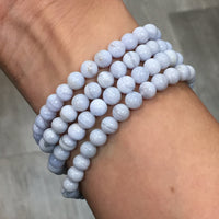 Thumbnail for Blue Lace Agate Bracelet 7mm #J359