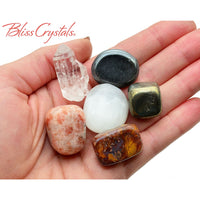 Thumbnail for LEO Zodiac Set of 6 Crystals + Gift Box Bag & Info Card 