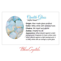 Thumbnail for OPALITE GLASS Crystal Information Card Double sided #HC58