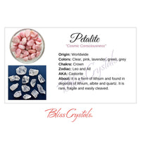 Thumbnail for PETALITE Crystal Information Card Double sided #HC113