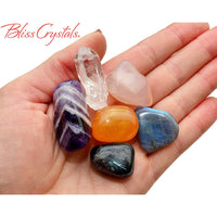 Thumbnail for PISCES Zodiac Set of 6 Crystals + Gift Box Bag & Info Card 