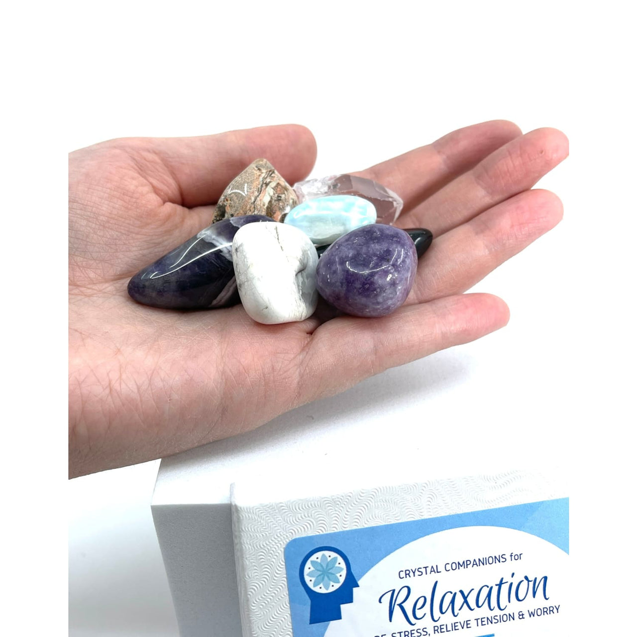 Relaxation Crystal Companion Set w Gift Box #SK6979K - $39