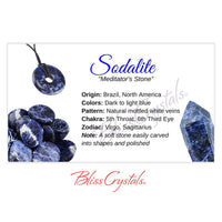 Thumbnail for SODALITE Crystal Information Card Double sided #HC70 - $1.25