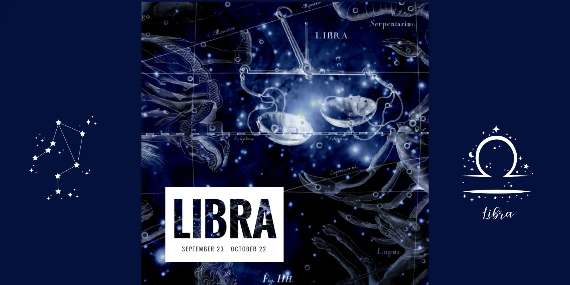Libra scale surrounded by pink tourmaline, opal, lapis lazuli, fluorite, and girasol crystals