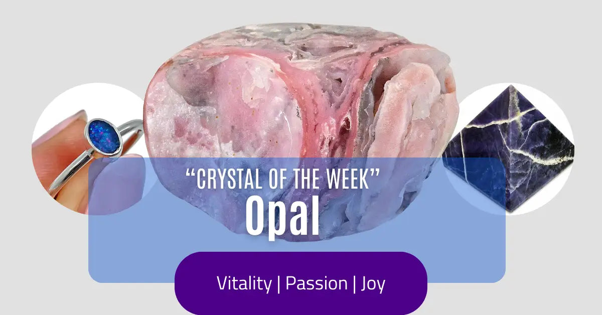 Vibrant opal gemstone showcasing a play of color, perfect for jewelry or metaphysical use.
