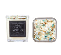 Thumbnail for Crystal Waters: Ritual Candles, Soy Candle, Crystal Candles: 7.5oz Square Glass #LV5341