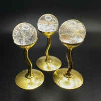 Mini Gold Chalice Sphere Holder Stand #BC0572