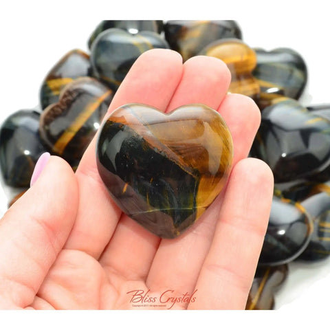 Blue Tiger's Eye Heart