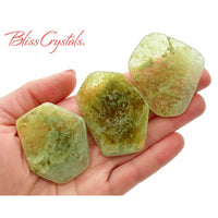 Thumbnail for 1 Large Green Garnet Slice Light Color Healing Crystal and 