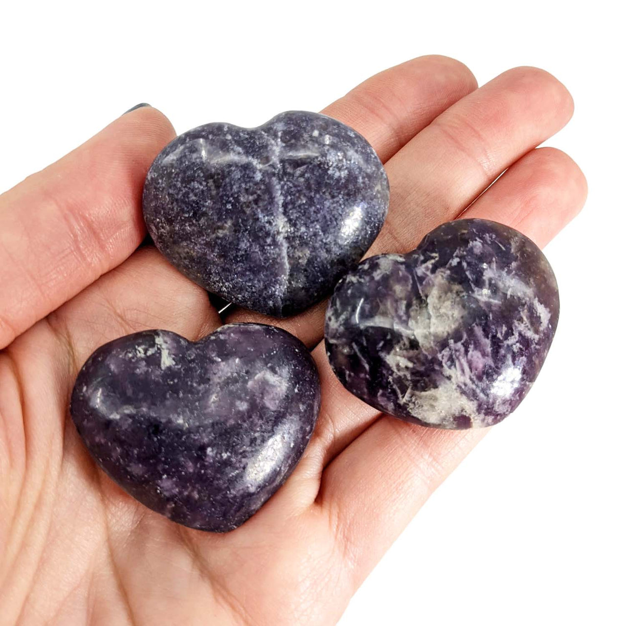 1 Lepidolite  Mini Heart (30g) #SK9020