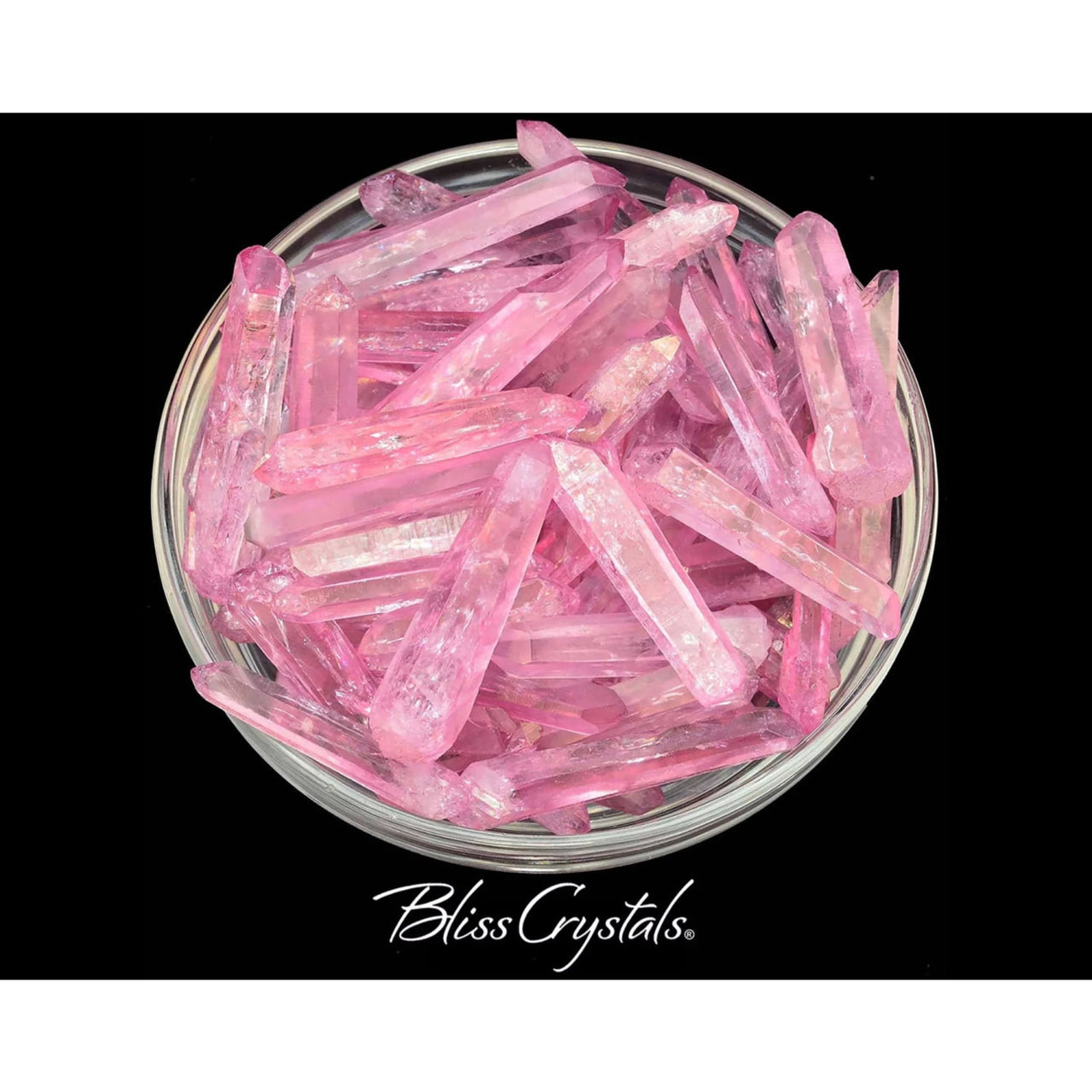 1 Rose Aura Laser Quartz Crystal Rough Crystal Point Pink 