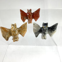 Thumbnail for Soapstone Baby Animal Carving from Peru: Three Small Birds in Glass Cases