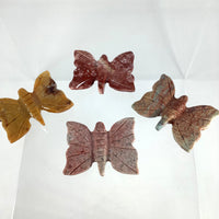 Thumbnail for 1 Soapstone Baby Animal Carving from Peru with four different colored leaves on a white surface