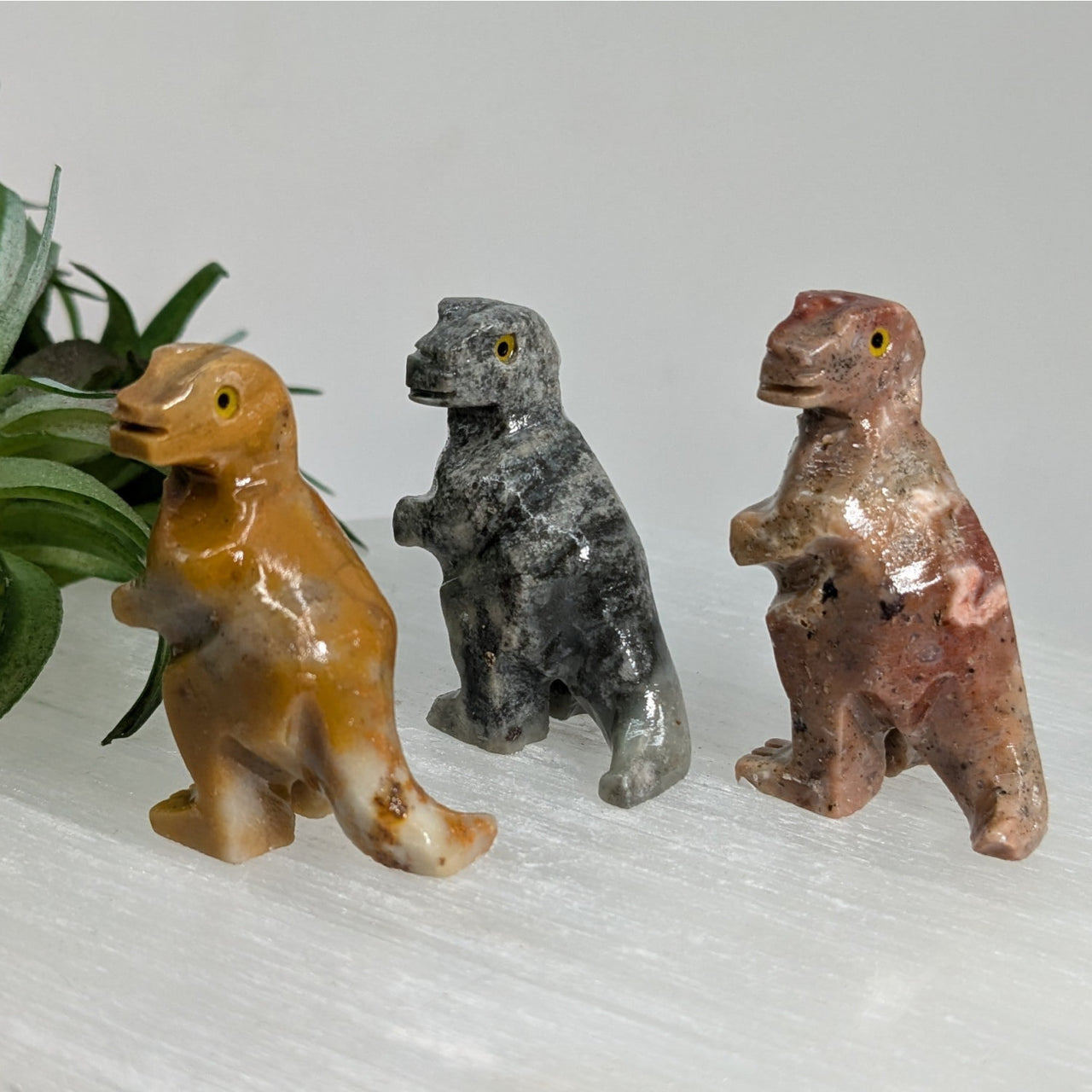 1 Soapstone Baby Animal Carving from Peru #C005D Dino #4