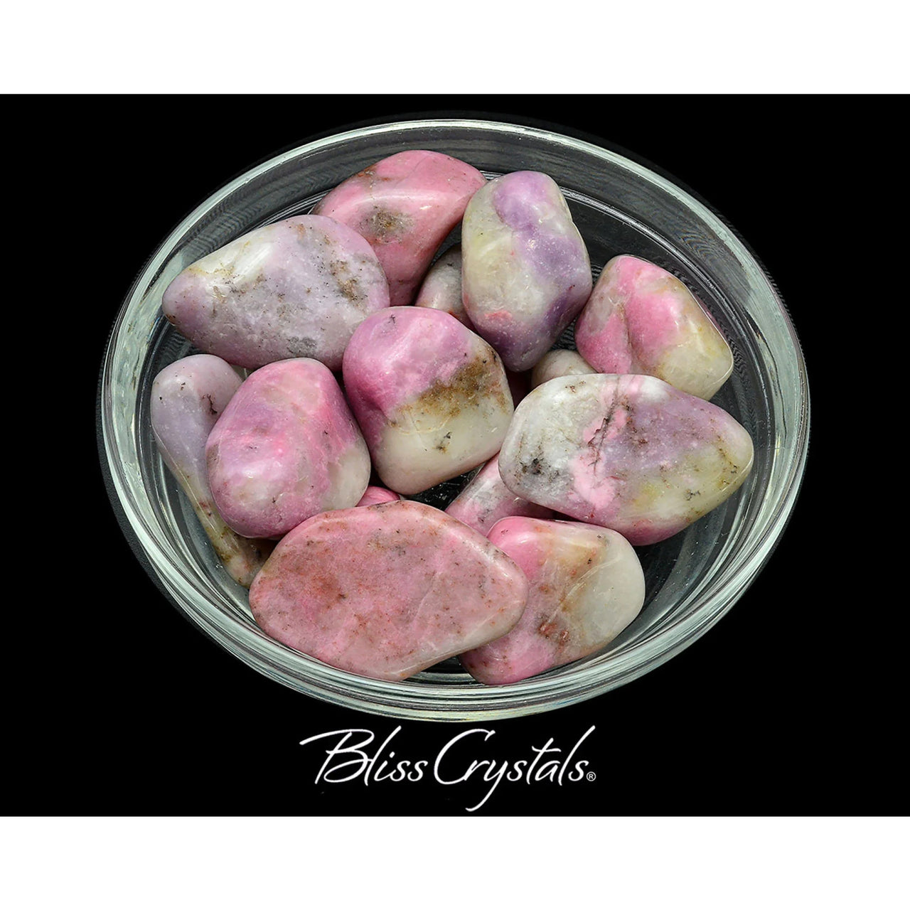 1 THULITE in Quartz Tumbled Stone XL Pink Healing Crystal