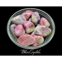 1 THULITE in Quartz Tumbled Stone XL Pink Healing Crystal
