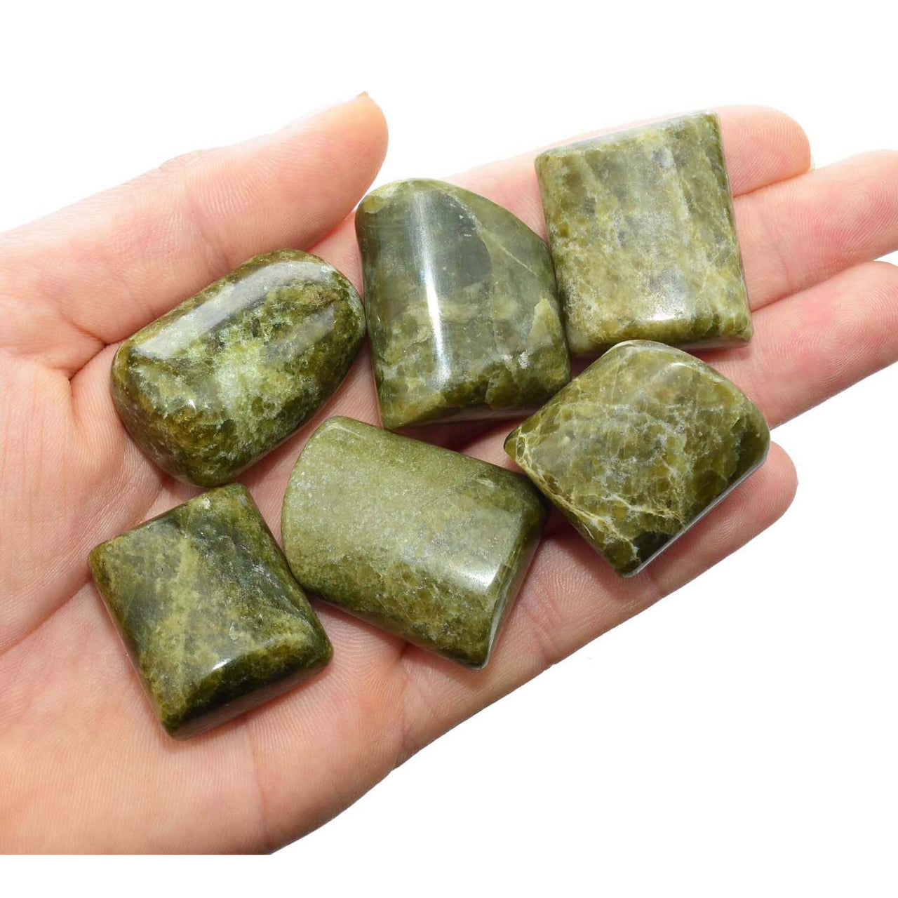 1 XL VESUVIANITE Tumbled Stone ’Treasure Stone’ aka