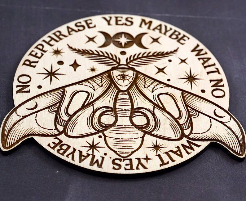 Lunar Moth Pendulum Board (6inch) #BC0586
