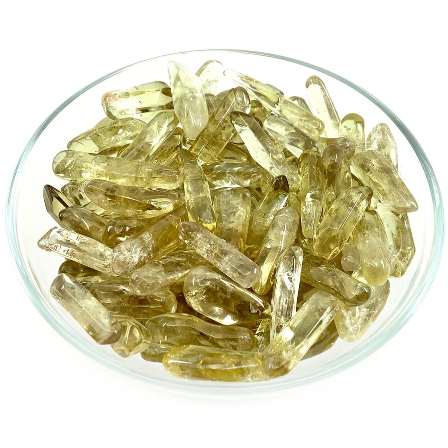 Pale yellow African Citrine polished points in a stunning cluster for sale