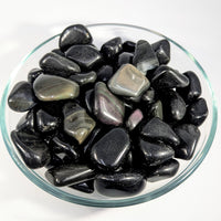 2 Rainbow Obsidian Tumbled Stones #LV9190 - $4.95