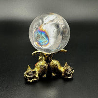 Tiny Cat Sphere Stand - GOLD #BC0578