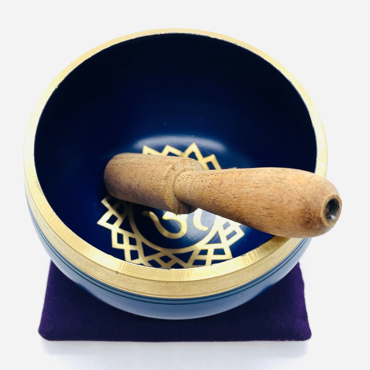 Tibetan Chakra Singing Bowl in 3.5 inch Box Set with Striker and Cushion