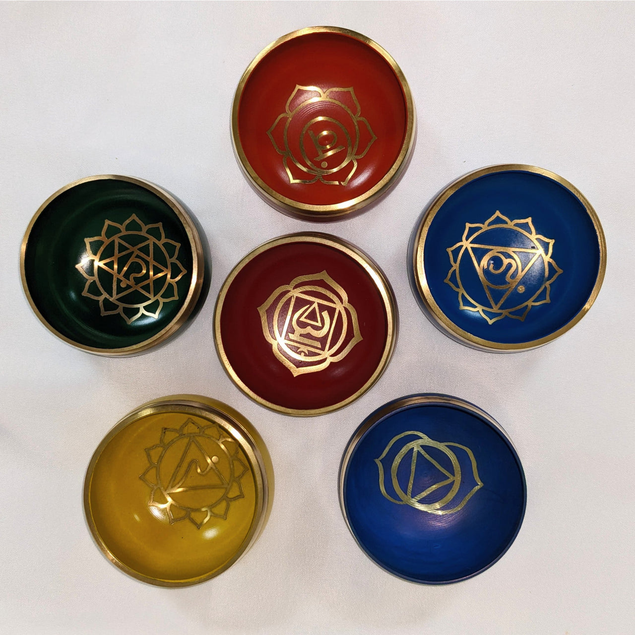 3’’ Chakra Singing Bowl Box Set w/ Striker & Cushion