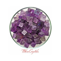 Thumbnail for 3 Purple FLUORITE OCTAHEDRON Cleavages Mixed Sizes for Focus