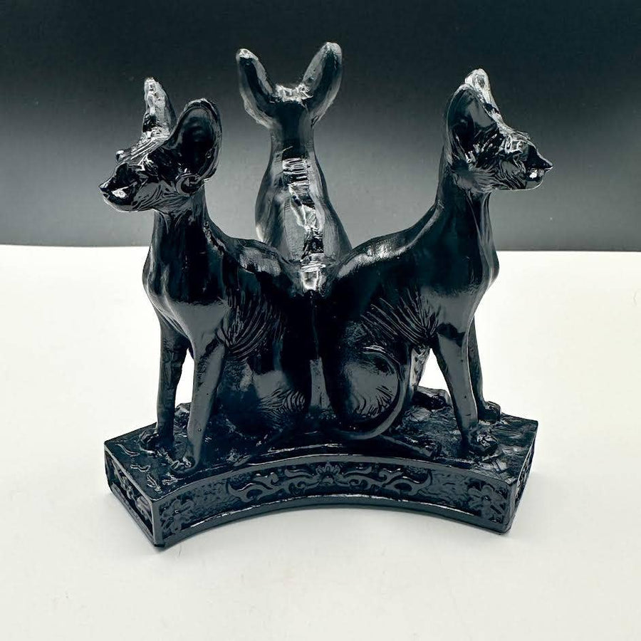 Sphynx Cat Sphere Stand - BLACK #BC0577
