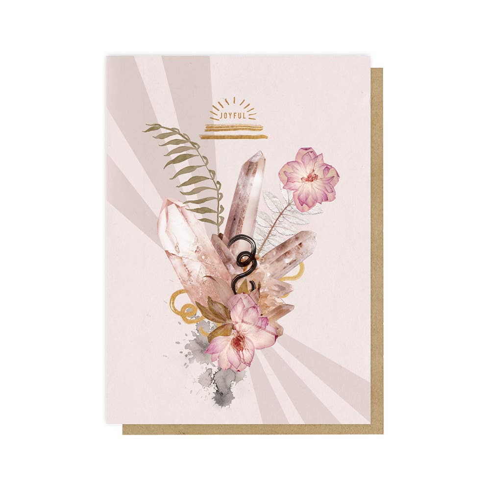 Greeting Card - Rose Quartz #W0381-F