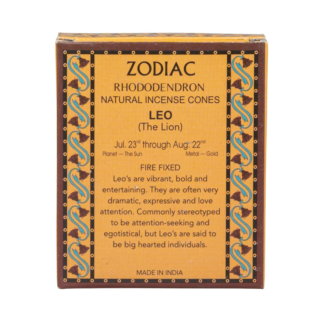 Zodiac Incense Cones - Astrology Inspired Incense #BC0555