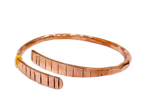 Magnetic Copper Cuff Bracelet - Twist or Split Bar #BC0595