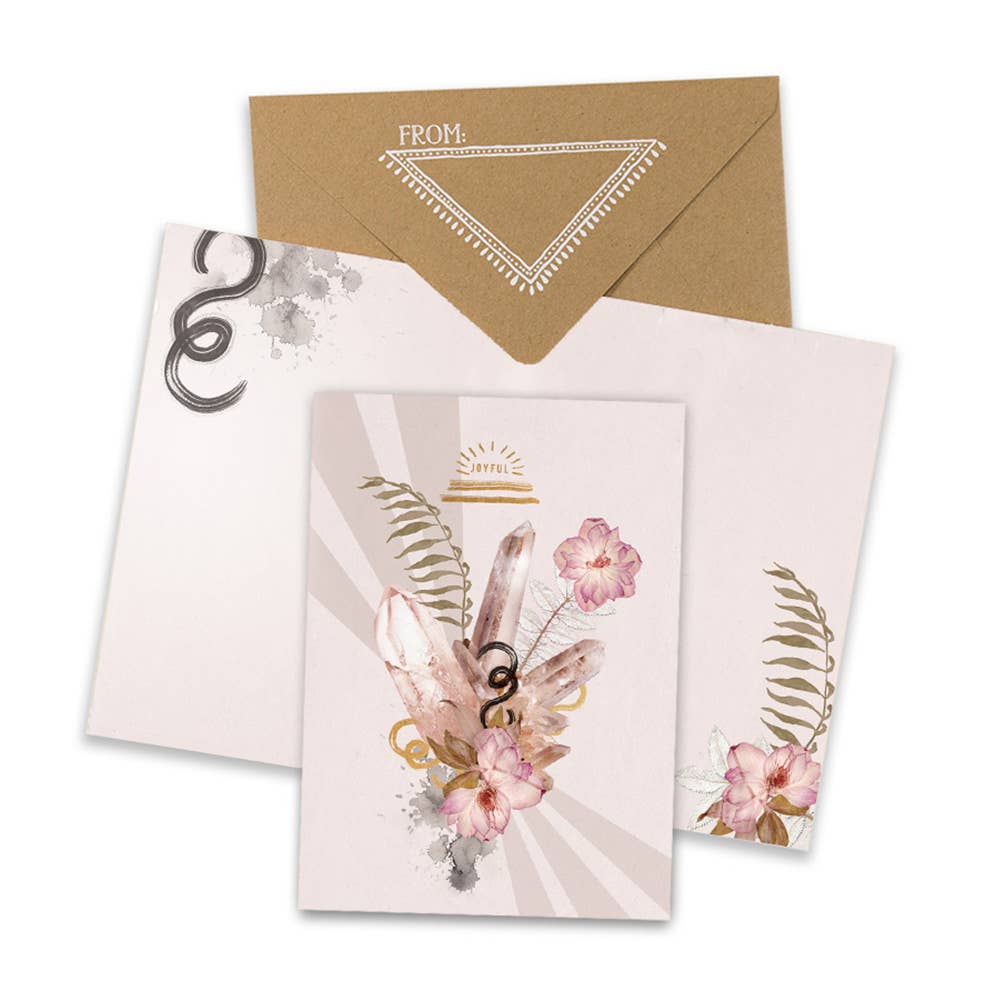 Greeting Card - Rose Quartz #W0381-F