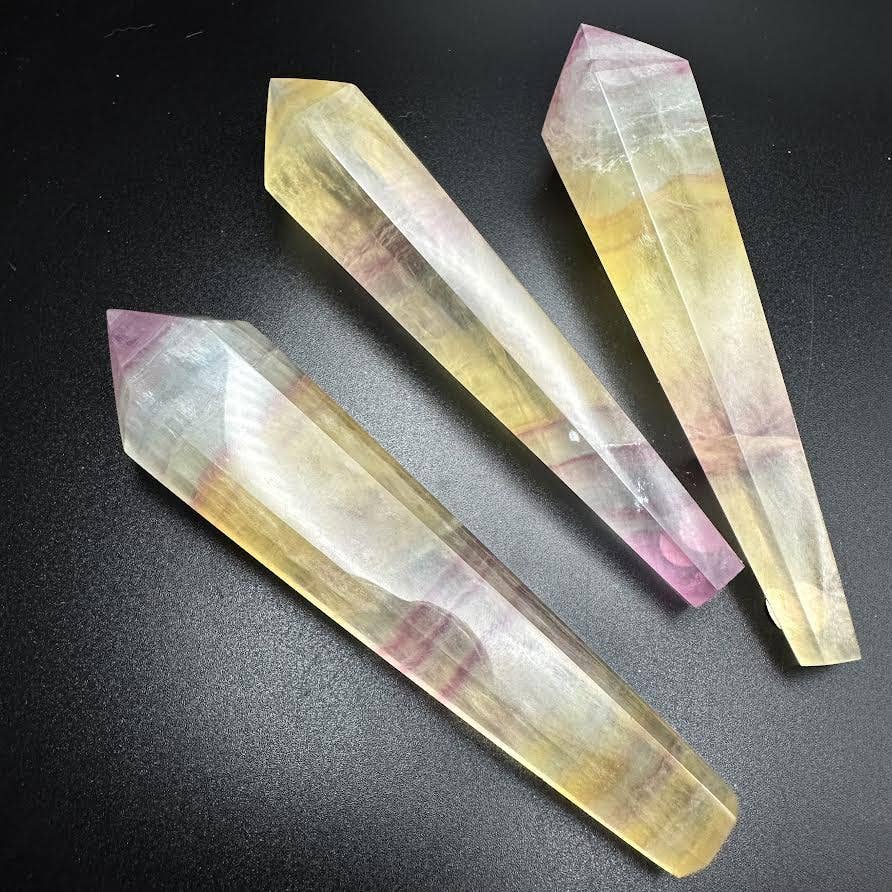 Yellow Candy Fluorite Wand #BC1284