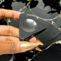 Shungite Triangle Sphere Holder #BC1281