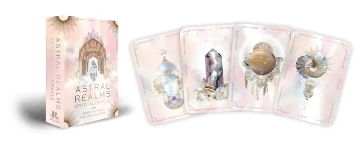 Astral Realms Crystal Oracle: A 33 Card Deck and Guidebook Deck by Leah Shoman & Paige #Q013