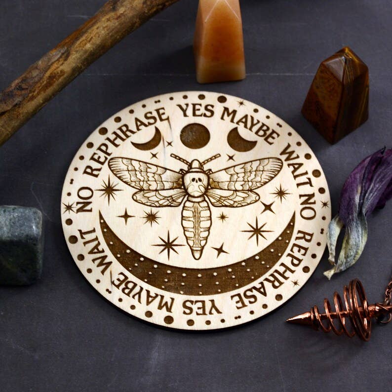 Mystic Death Moth Pendulum Board (6inch) #BC0588