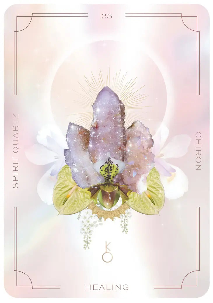 Astral Realms Crystal Oracle: A 33 Card Deck and Guidebook Deck by Leah Shoman & Paige #Q013