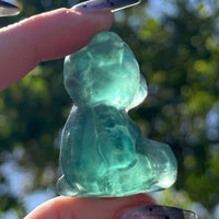 Geometric Green Fluorite Teddy Bear #BC1276