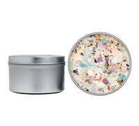 Unicorn Dreams Candle - Soy Candles Flower & Crystal Candles #BC0558