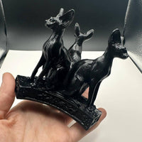 Sphynx Cat Sphere Stand - BLACK #BC0577